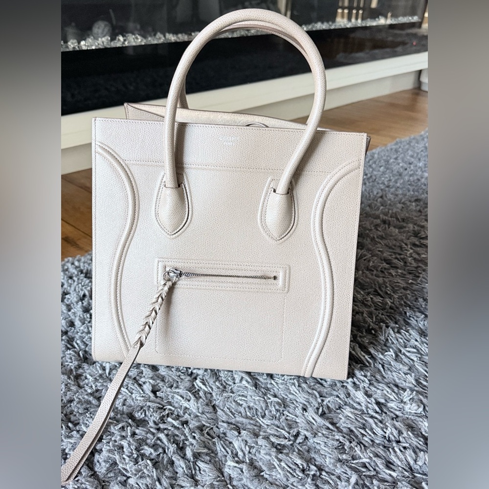 Celine Gray Leather Tote - Picture 14 of 16